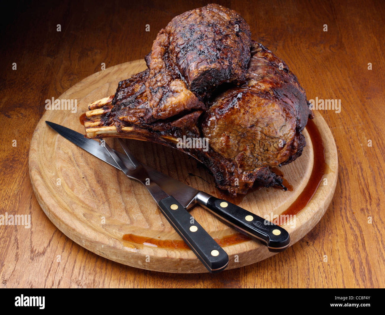 Fore rib of beef Stock Photo Alamy