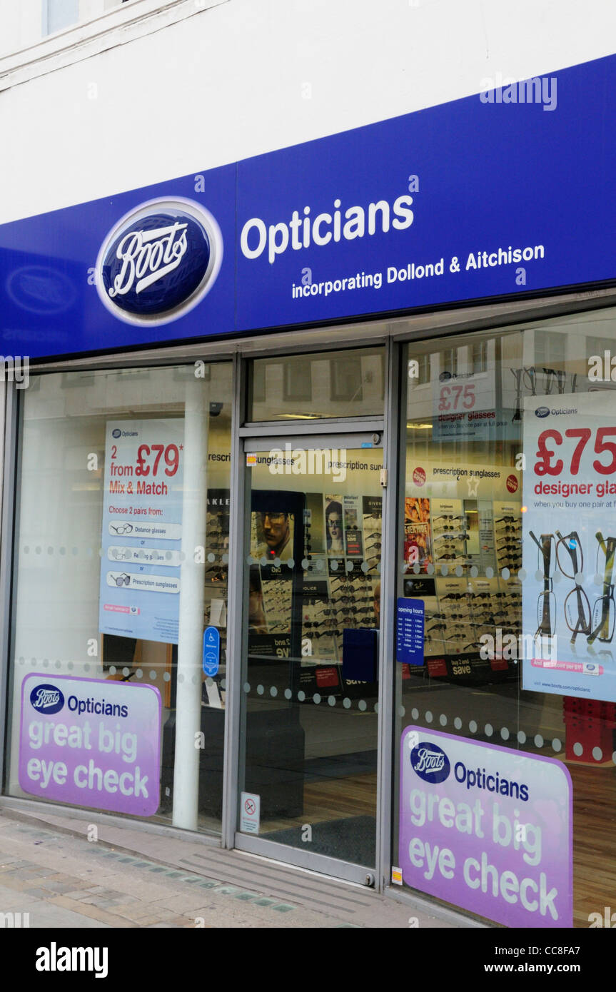 Boots opticians price match shop