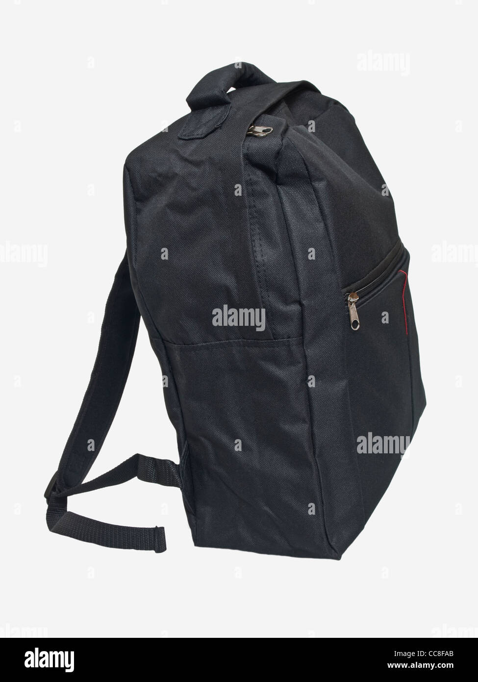 Detailansicht eines Rucksacks Detail photo of a backpack Stock Photo