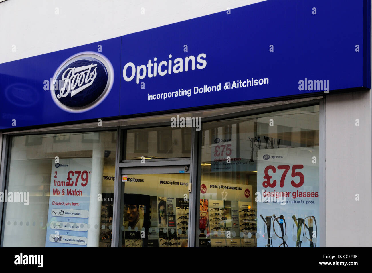 Boots Opticians, The Strand, London, England, UK Stock Photo - Alamy