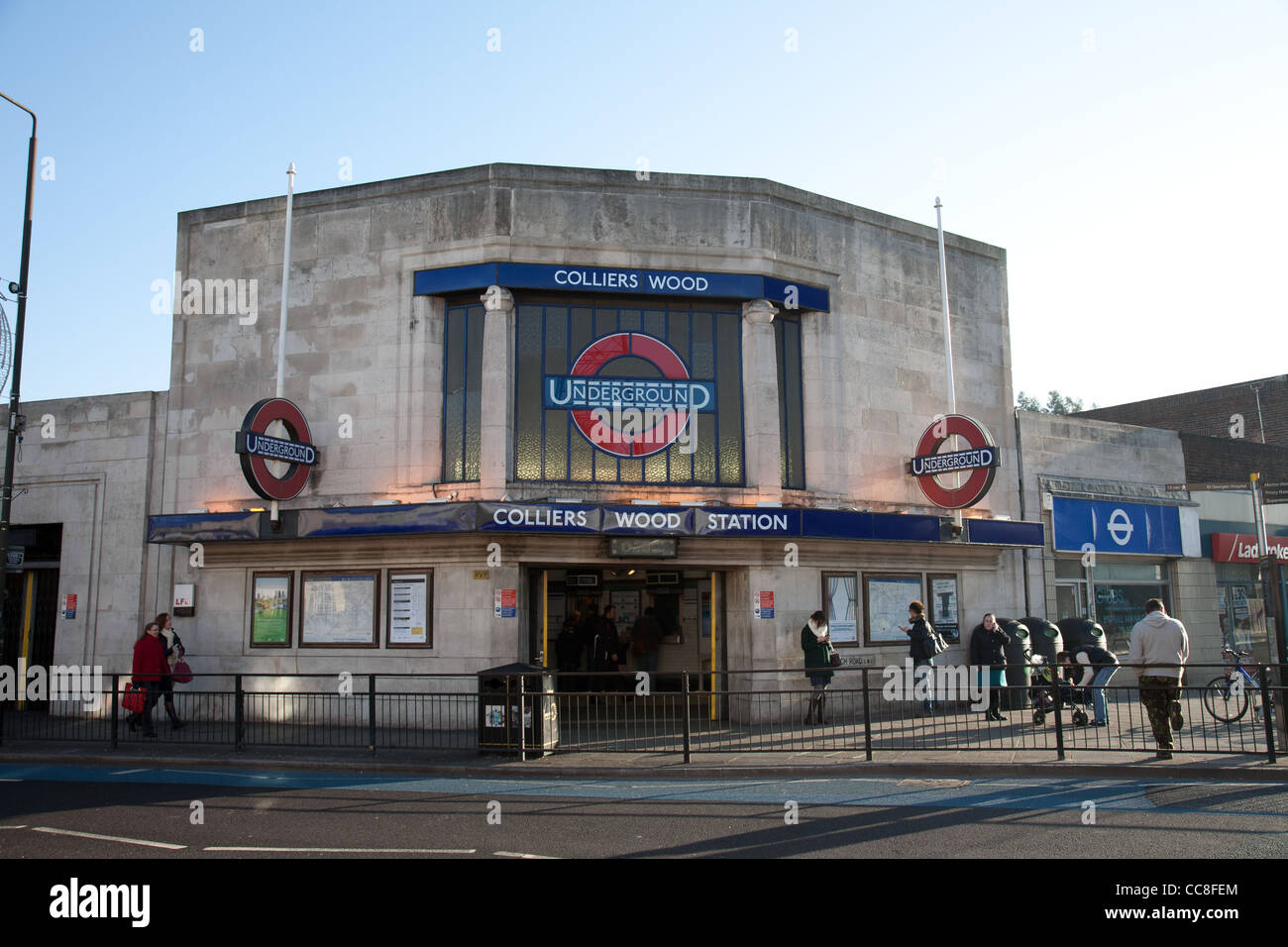 Colliers Wood tube station Stock Photo - Alamy