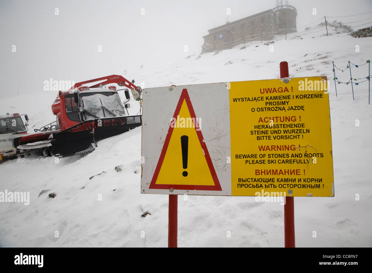 Snow Plow, Kasprowy Wierch, Tatra Moutains , Zakopane, Poland, Stock Photo