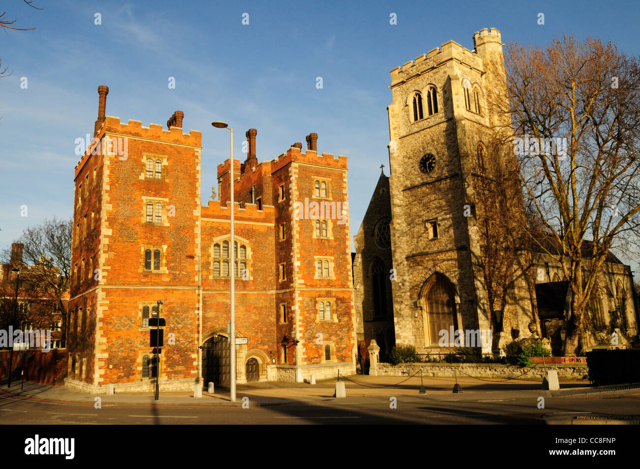 Lambeth Palace, Official London Residence of The Archbishop of Canterbury, London, England, UK Stock Photo