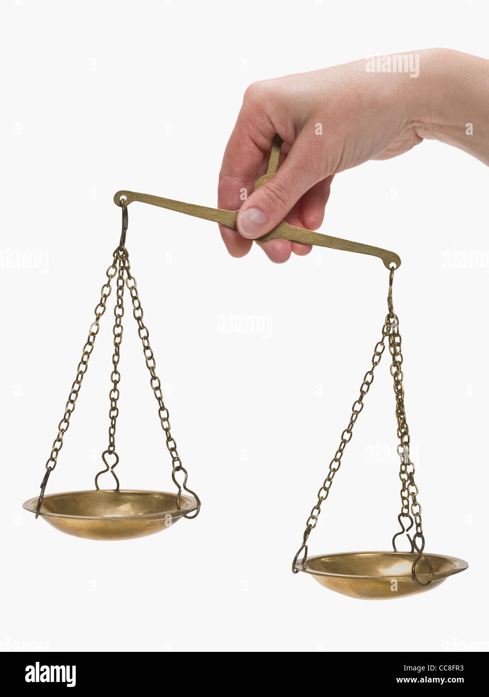 a balance is handheld Stock Photo Alamy