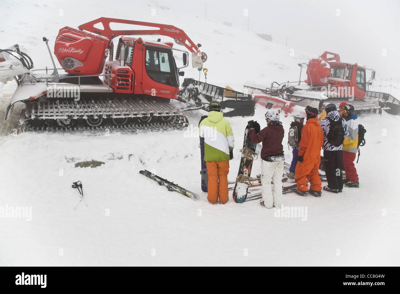 Snow Plows, Kasprowy Wierch, Tatra Moutains , Zakopane, Poland, Stock Photo