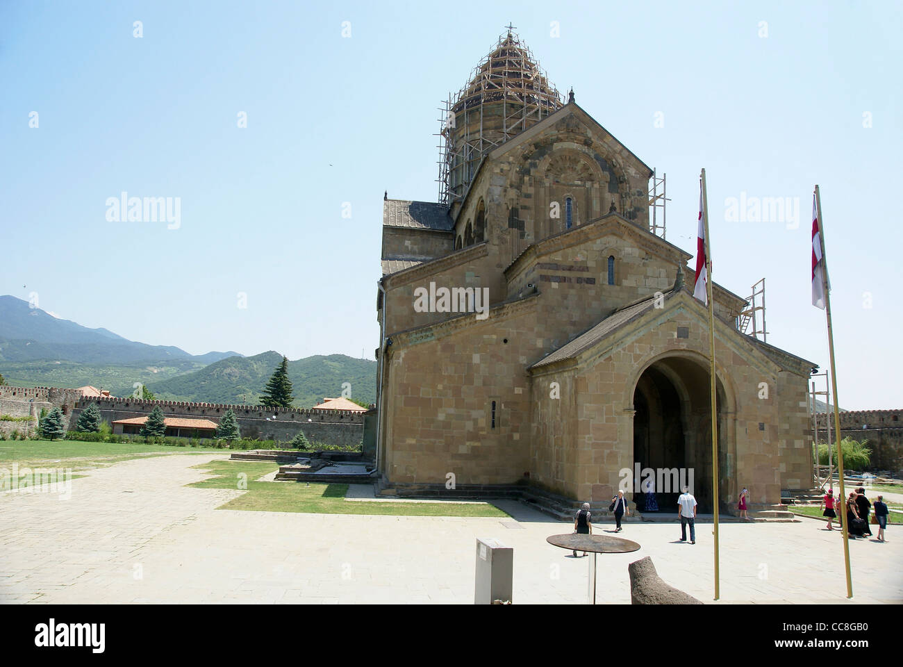 Georgia, Mtskheta, Sveti-Tskhoveli Cathedral Stock Photo