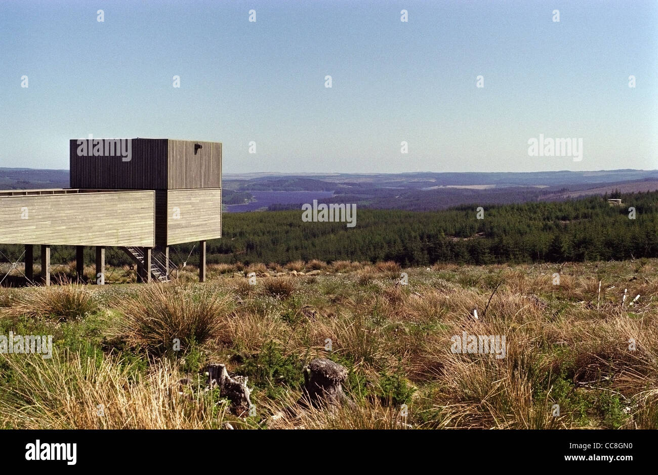 Kielder Observatory in the Kielder Water and Forest Park, Northumberland, England, UK Stock Photo