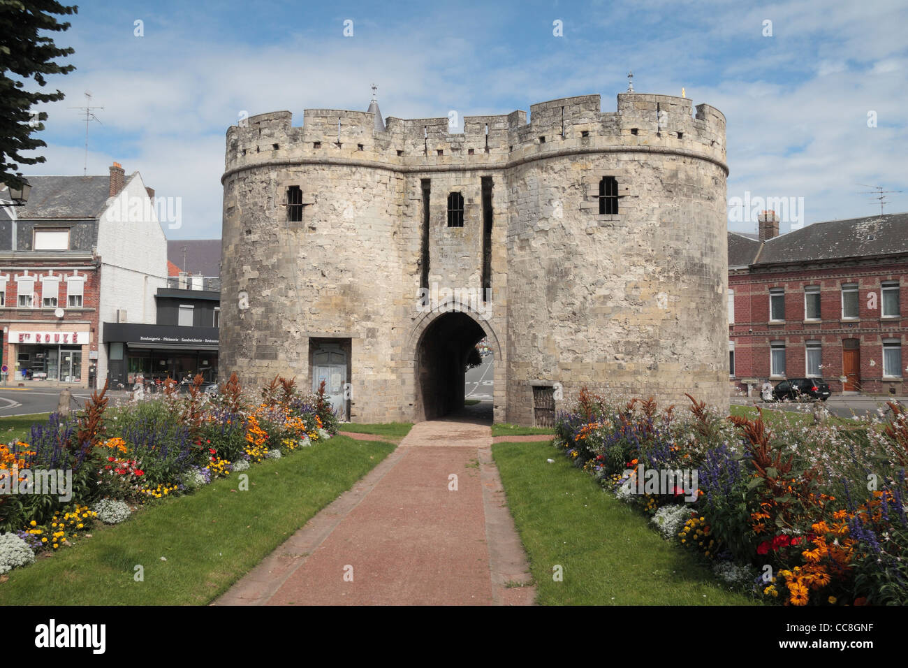 The Porte de Paris ('Door of Paris') called St Sepulchre Gate in Cambrai, Nord department, France. Stock Photo