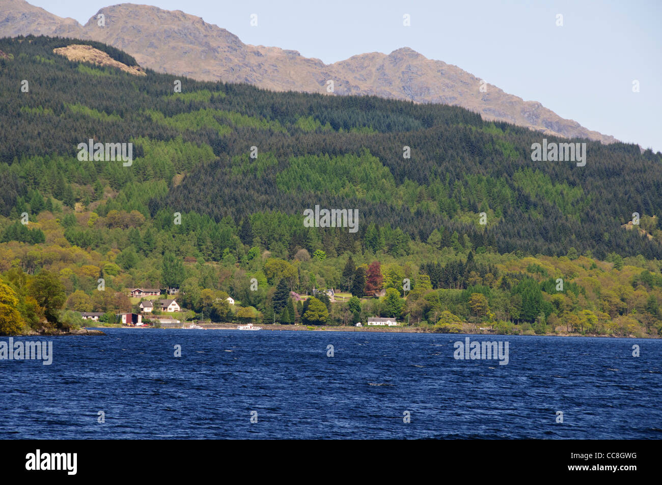 Loch Lomond is a large Scottish loch located between the traditional