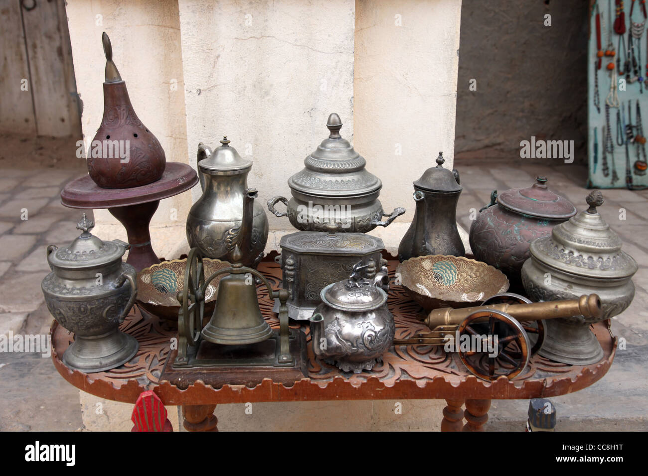 Tunisian antique shop Stock Photo