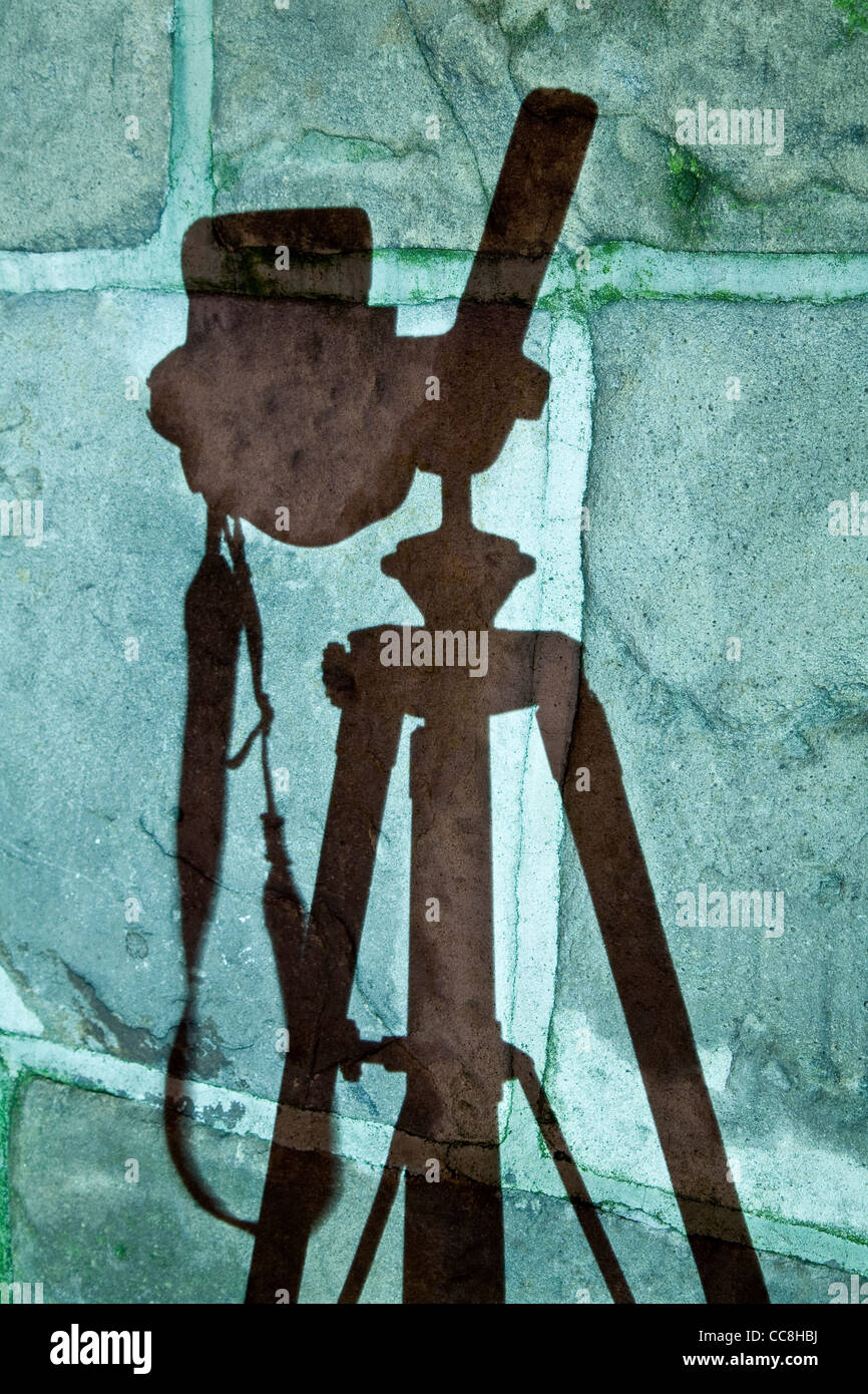 Shadow of Camera on A Wall Stock Photo Alamy