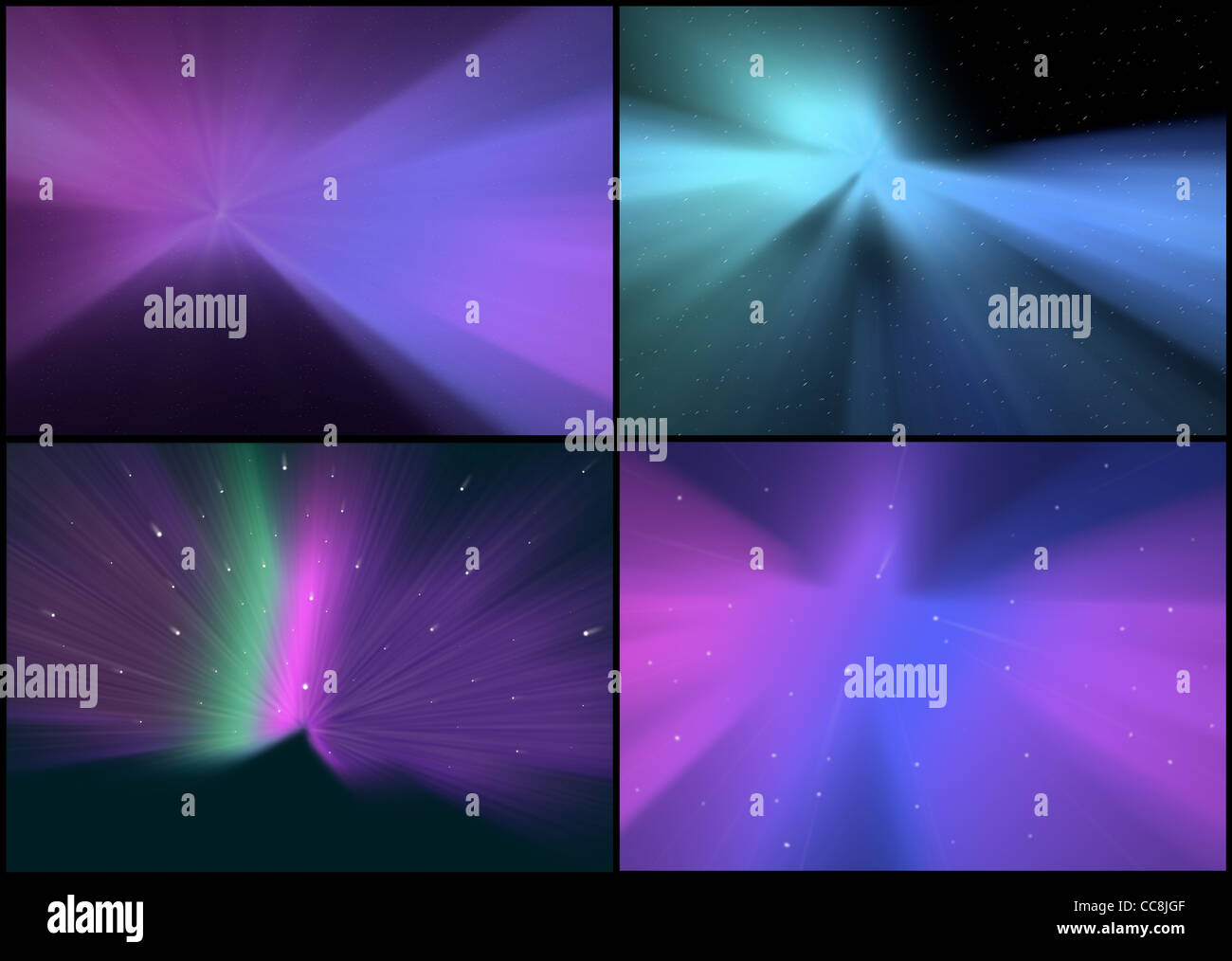 Comp Baclgrounds Collection of Abstract Backgrounds - Space and Aurora Borealis Stock ...