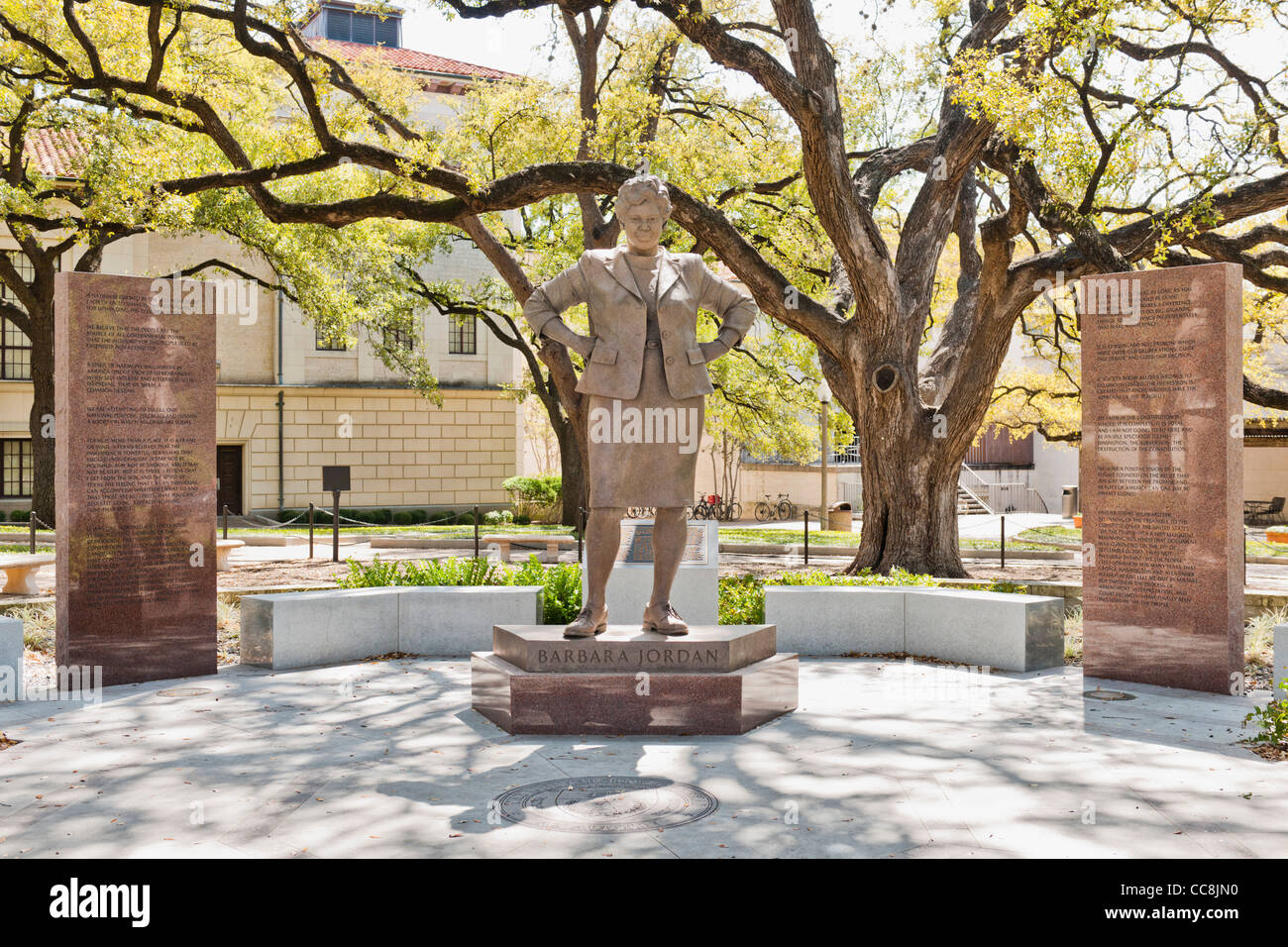 Barbara Jordan statue, Texas University, Austin, TX Stock Photo