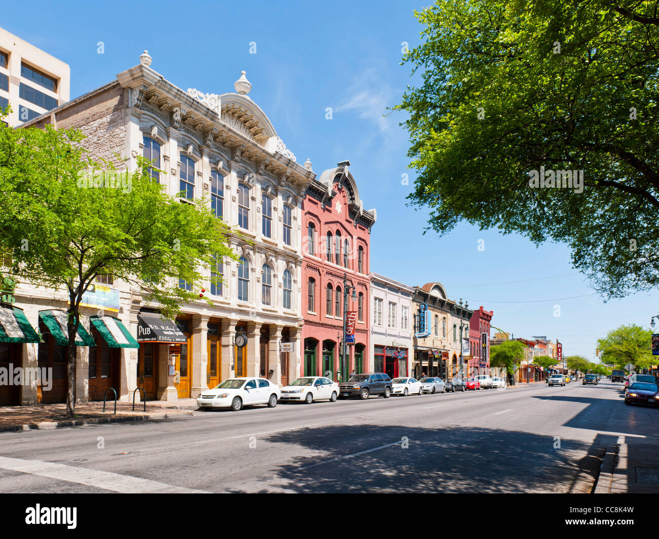 Historic 6th street district, Austin, TX Stock Photo - Alamy