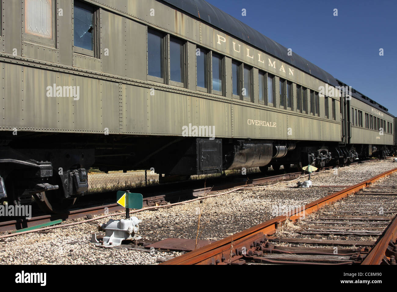 Pullman rail car named Overdale Stock Photo Alamy