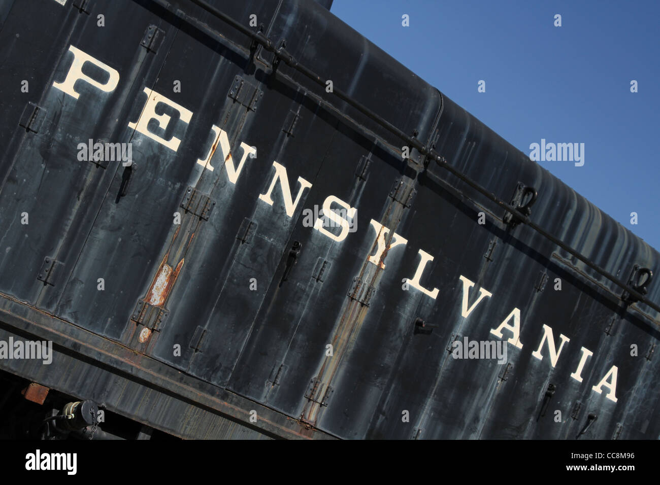 The word Pennsylvania. Pennsylvania Railroad 9408 Stock