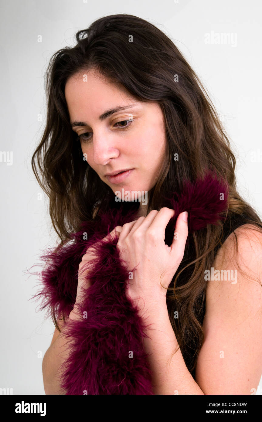 longing Emotional woman Stock Photo