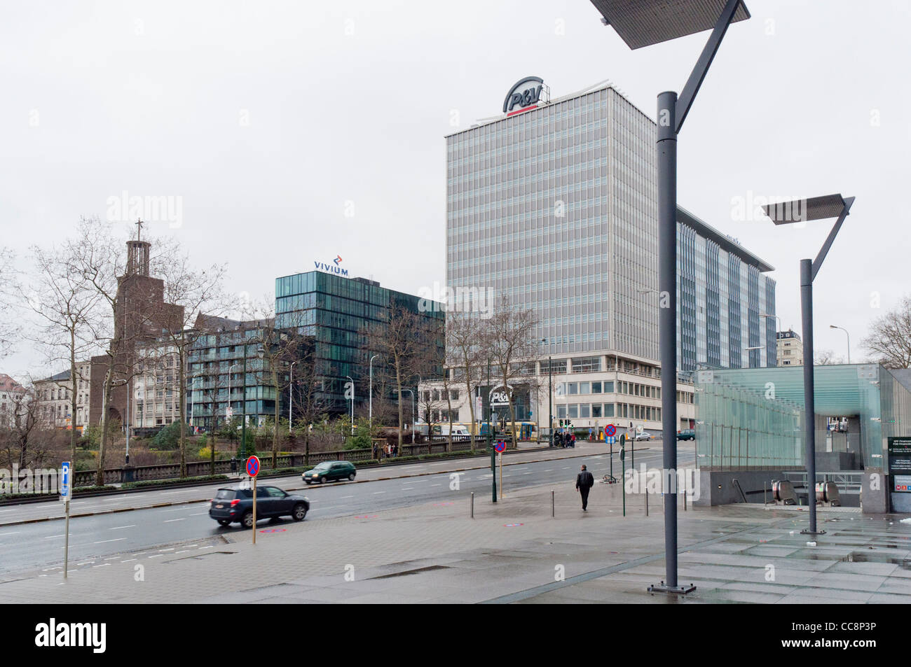 Boulevard du Jardin Botanique Kruidtuinlaan Stock Photo Alamy