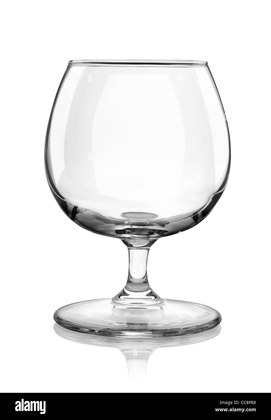 Brandy glass isolated on a white background Stock Photo Alamy