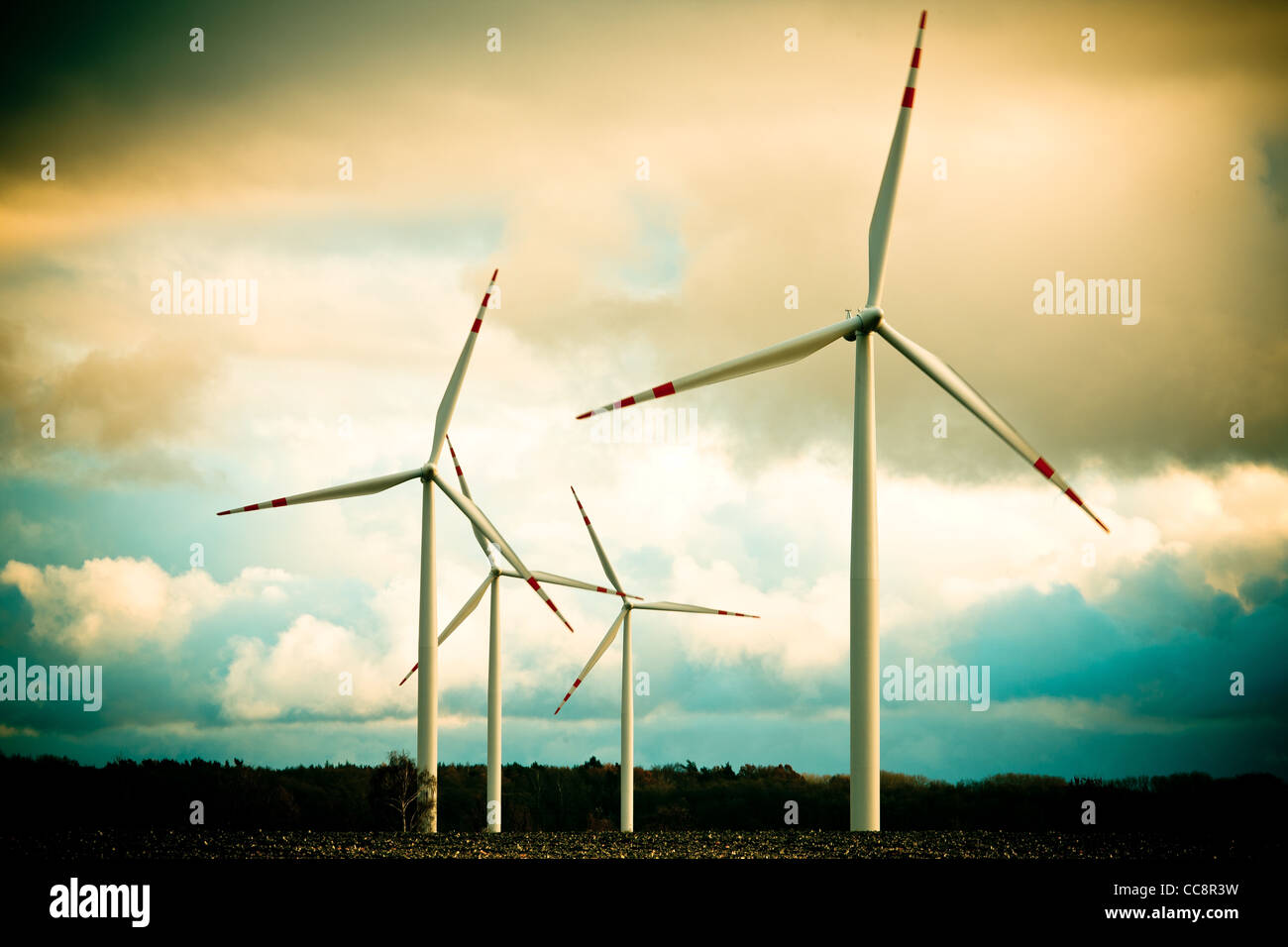 Windmills, wind turbine in Poland Stock Photo Alamy