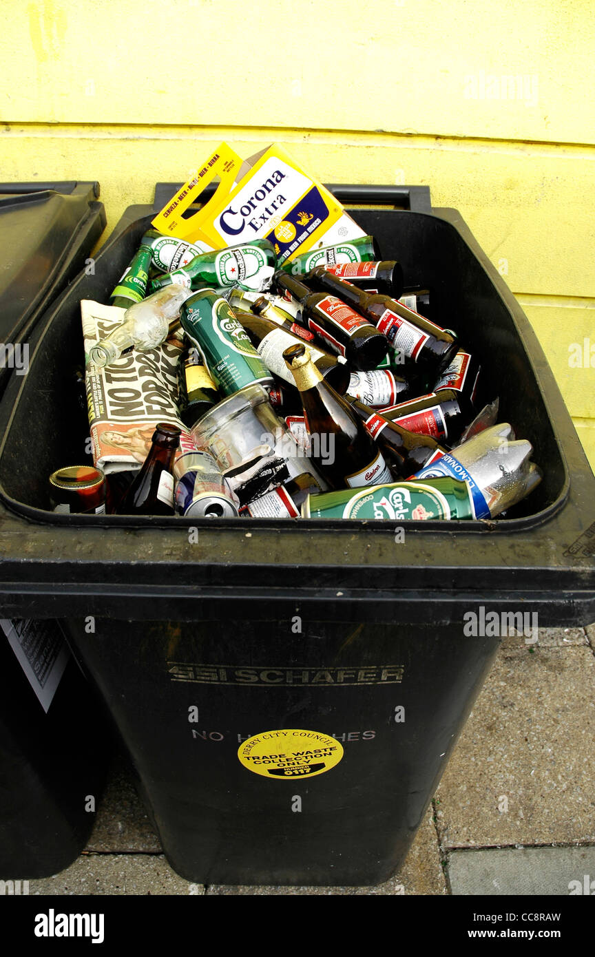 Wheelie Bin Full High Resolution Stock Photography and Images Alamy