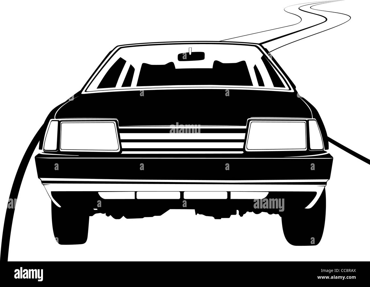 Passenger car on the road Stock Photo Alamy