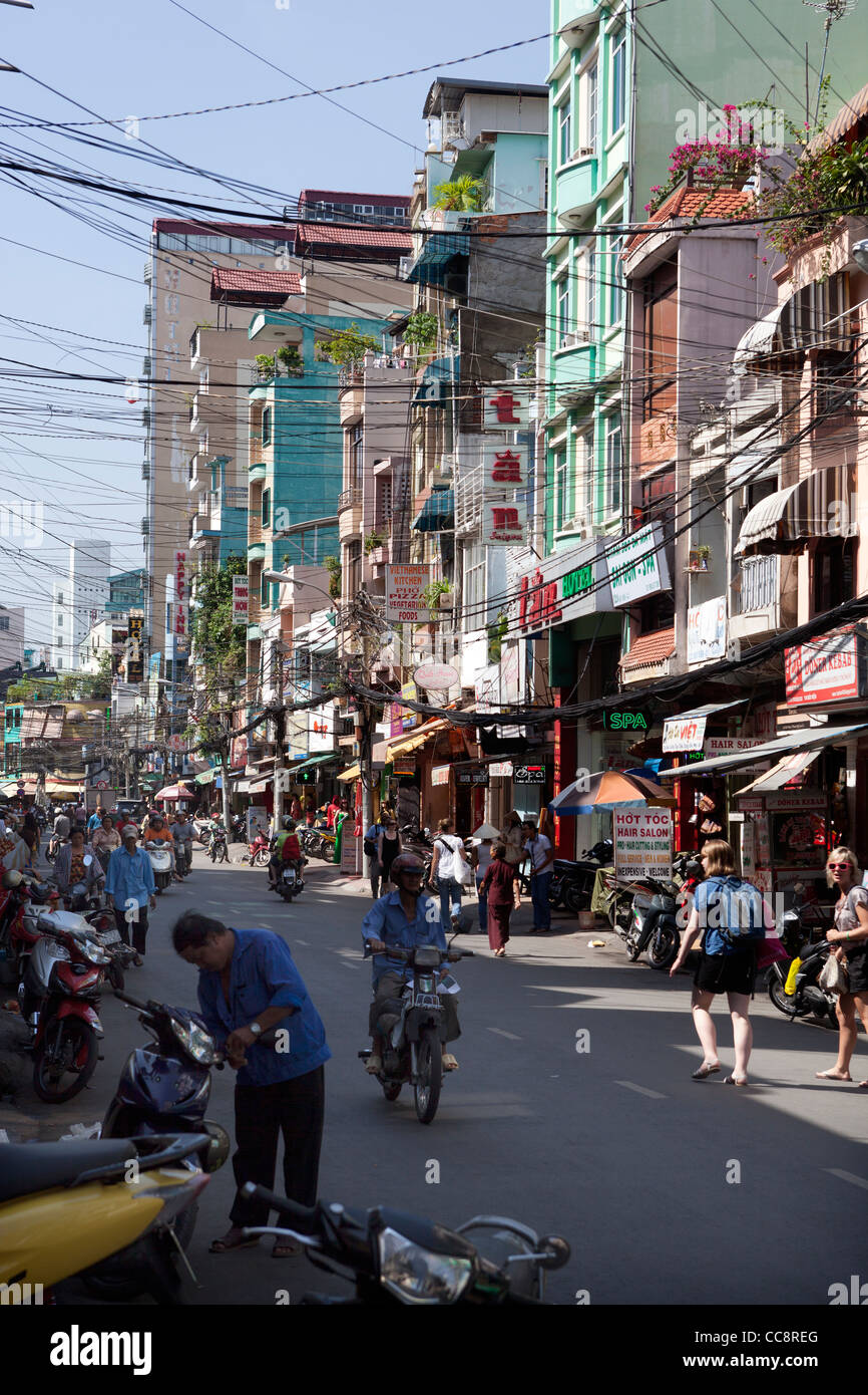 Bui Vien Street Pham Ngu Lao District Ho Chi Minh City Vietnam Stock ...