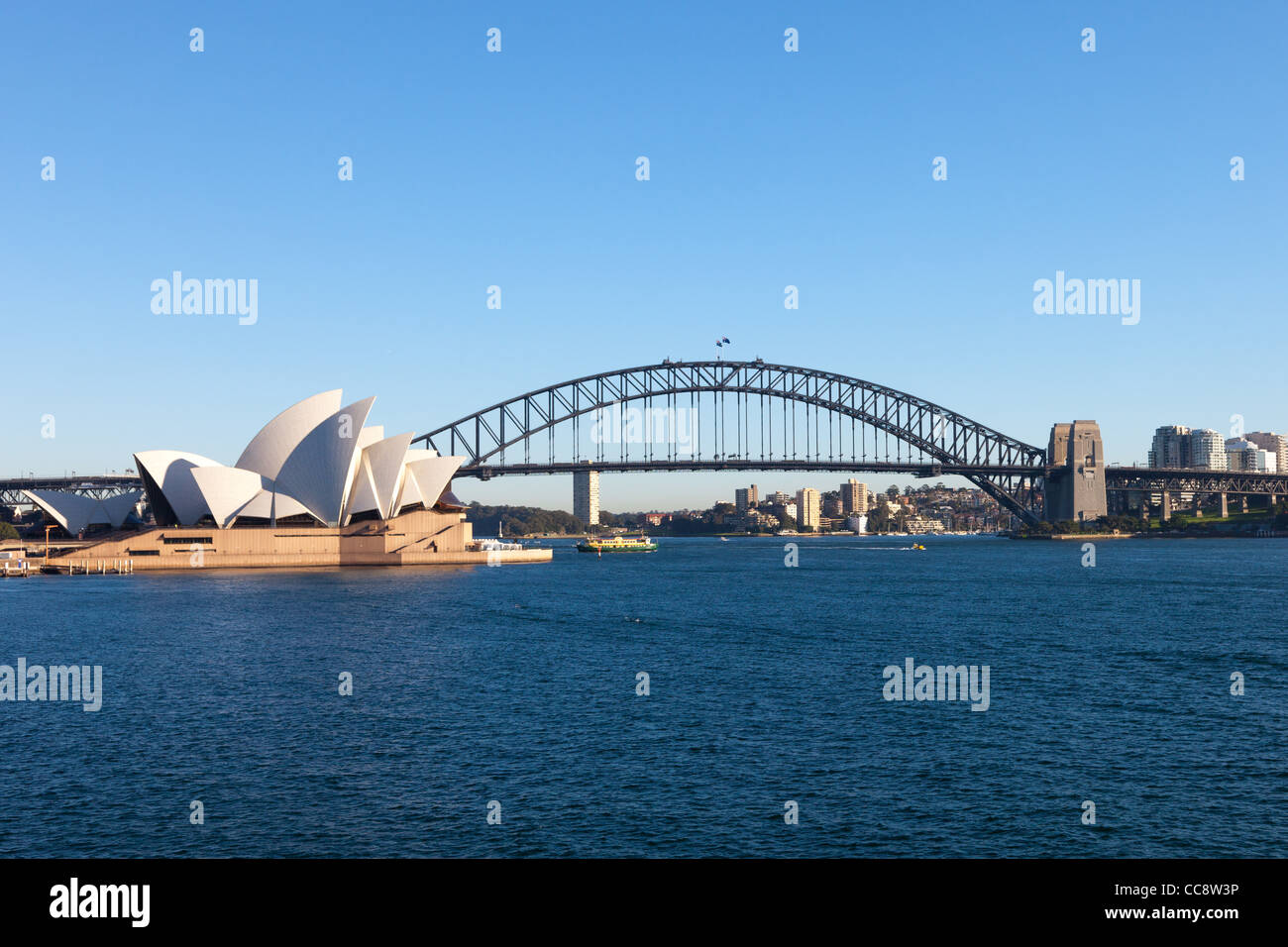 Sydney Opera House and Harbour Bridge Stock Photo
