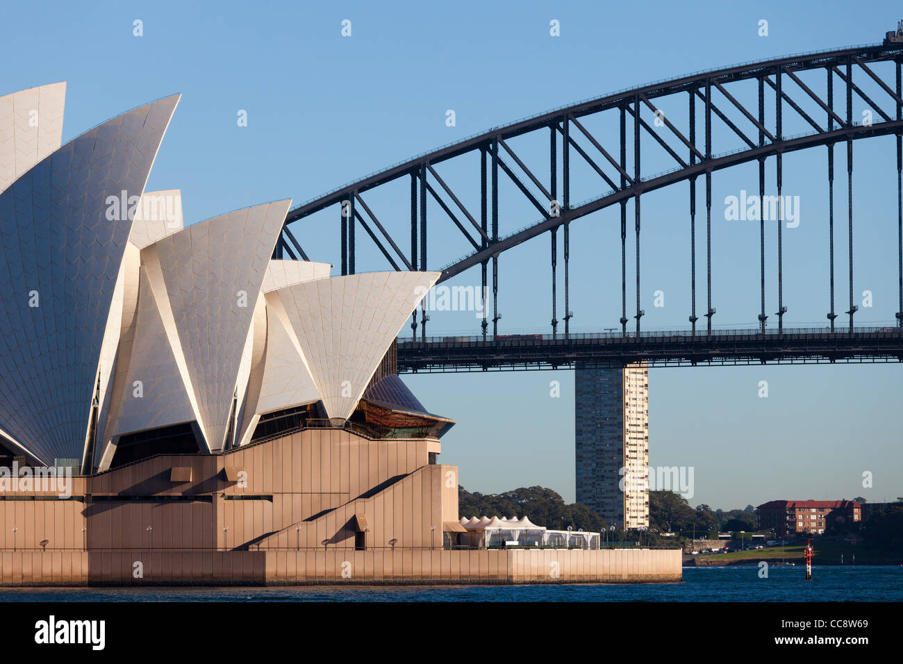 Sydney Opera House  and Harbour Bridge Stock Photo