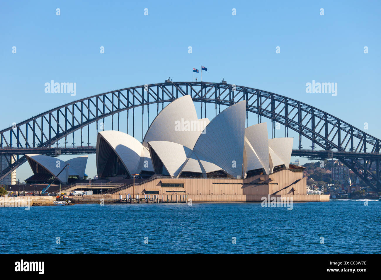 Sydney Opera House  and Harbour Bridge Stock Photo