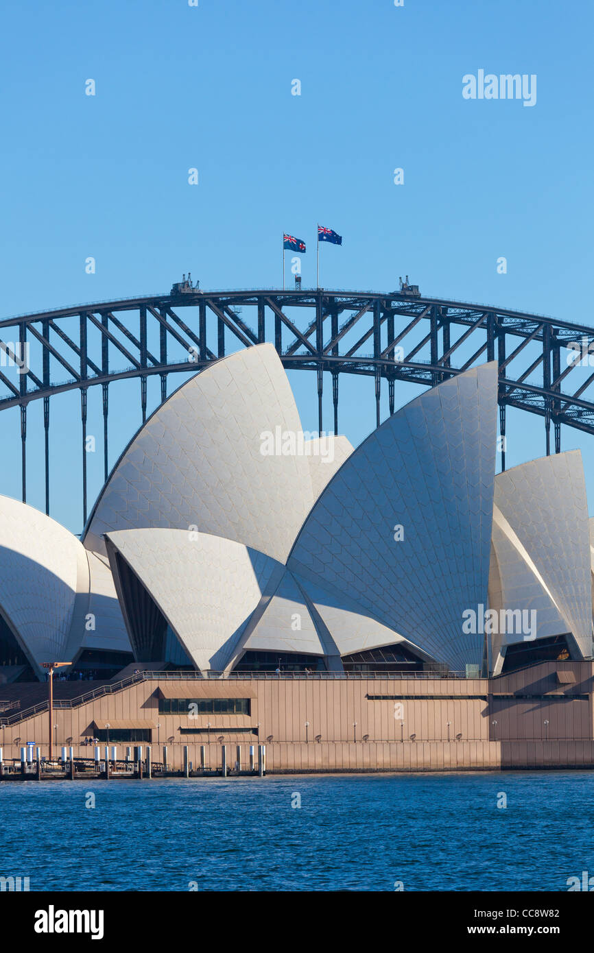 Sydney Opera House  and Harbour Bridge Stock Photo
