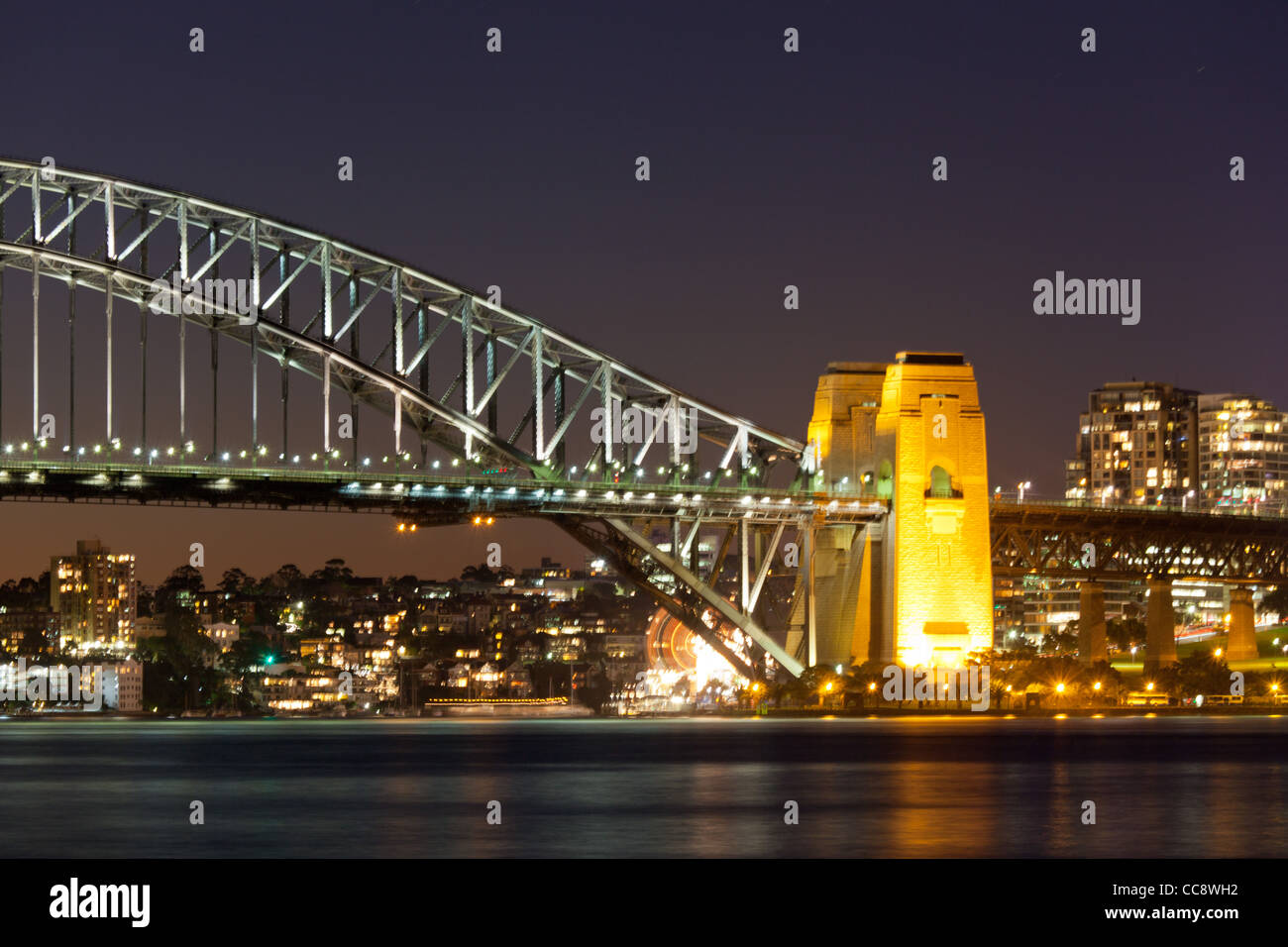 Sydney Harbour Bridge at night Stock Photo - Alamy