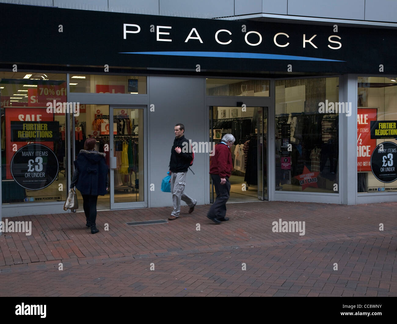 Peacocks shop high street branch store Ipswich Stock Photo Alamy
