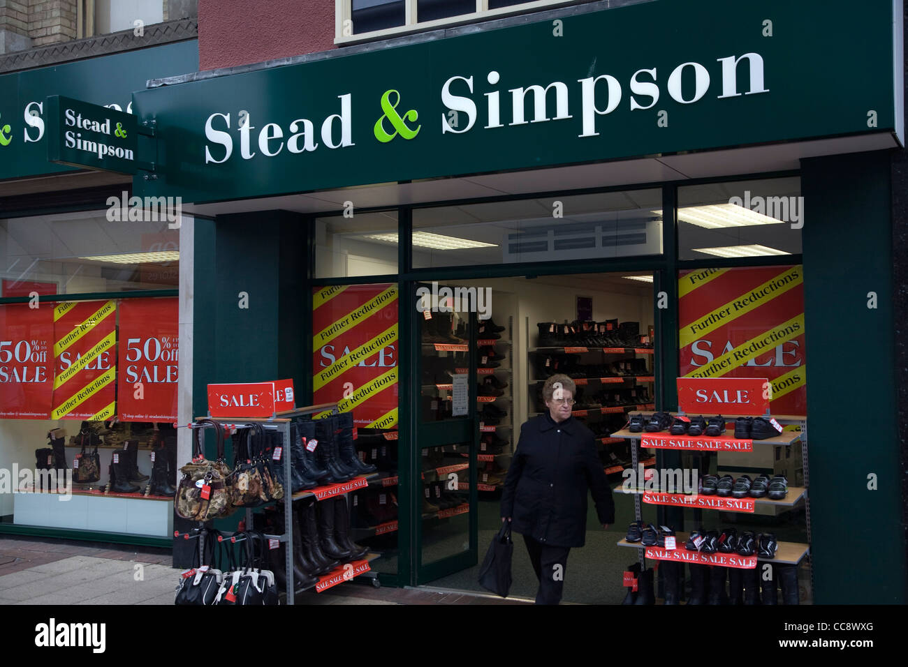 Stead and Simpson January sales Stock Photo