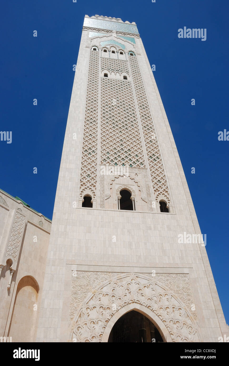 Casablanca Mosque Hassan II Stock Photo