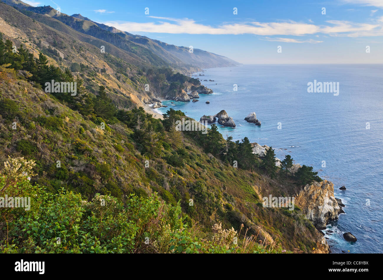Central Coast, Big Sur near Monterey, California Stock Photo