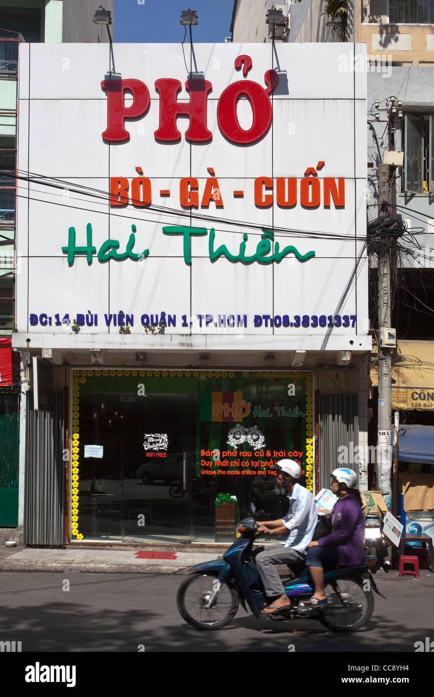 Pho Noodle Shop or Restaurant Ho Chi Minh City Vietnam Stock Photo Alamy