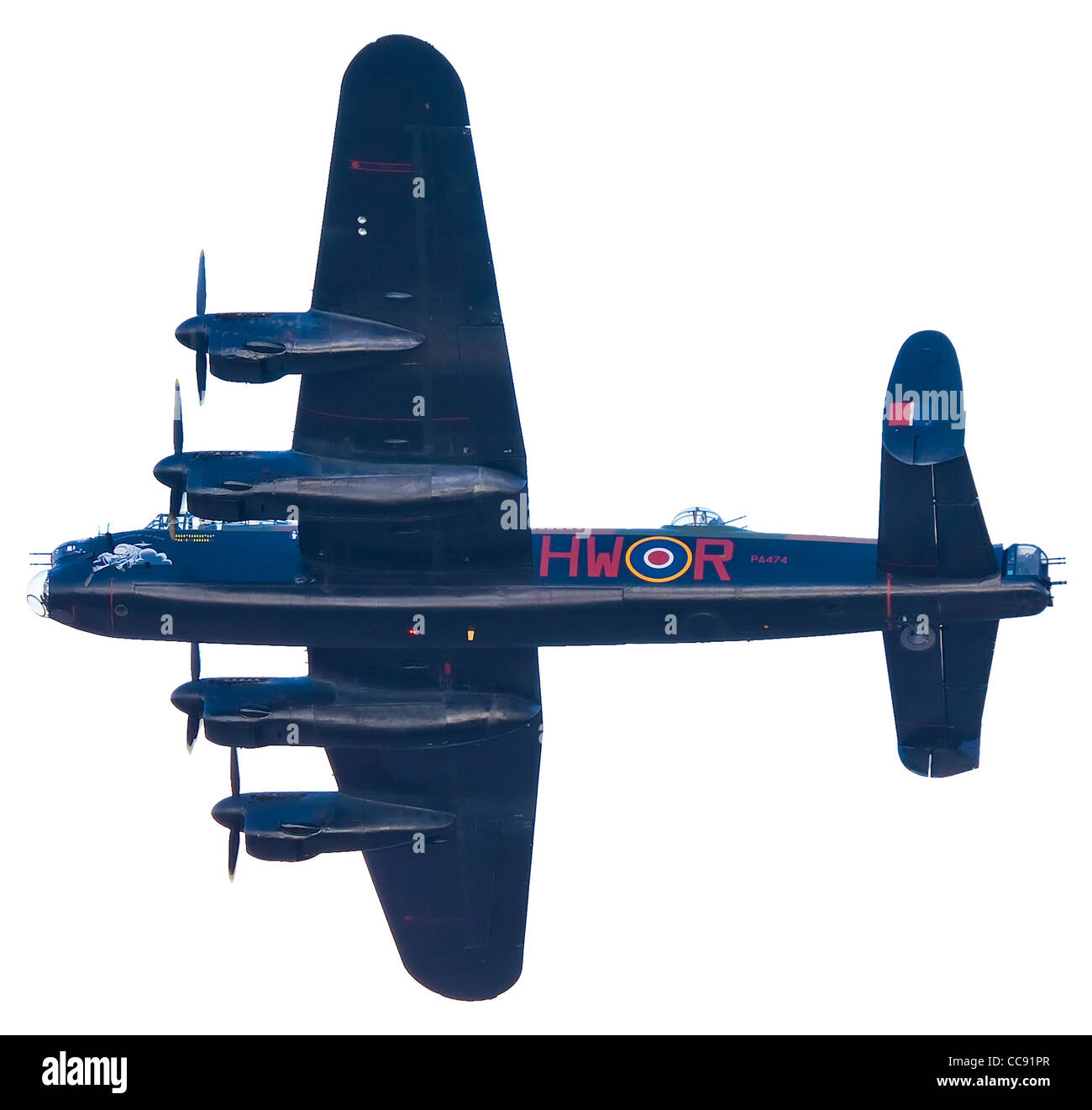 Avro Lancaster Bomber - Cut Out 1 Stock Photo