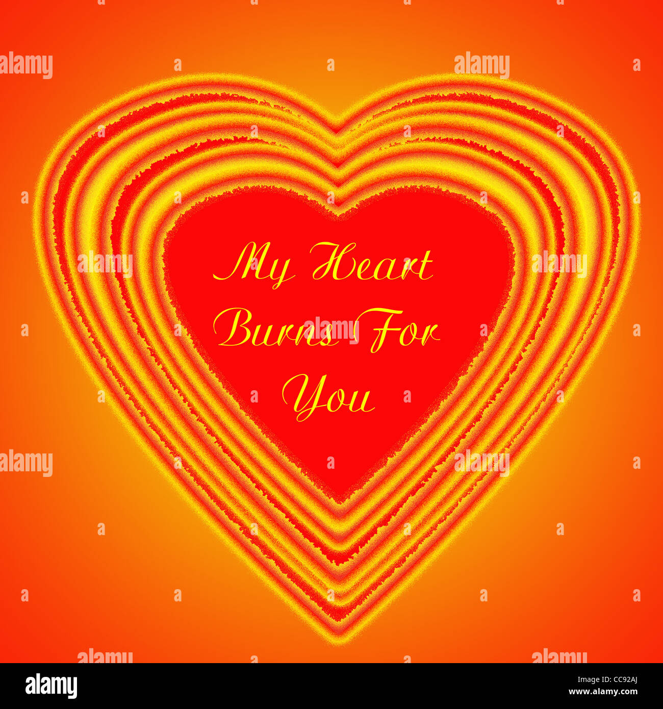 My Burning Heart Stock Photo Alamy