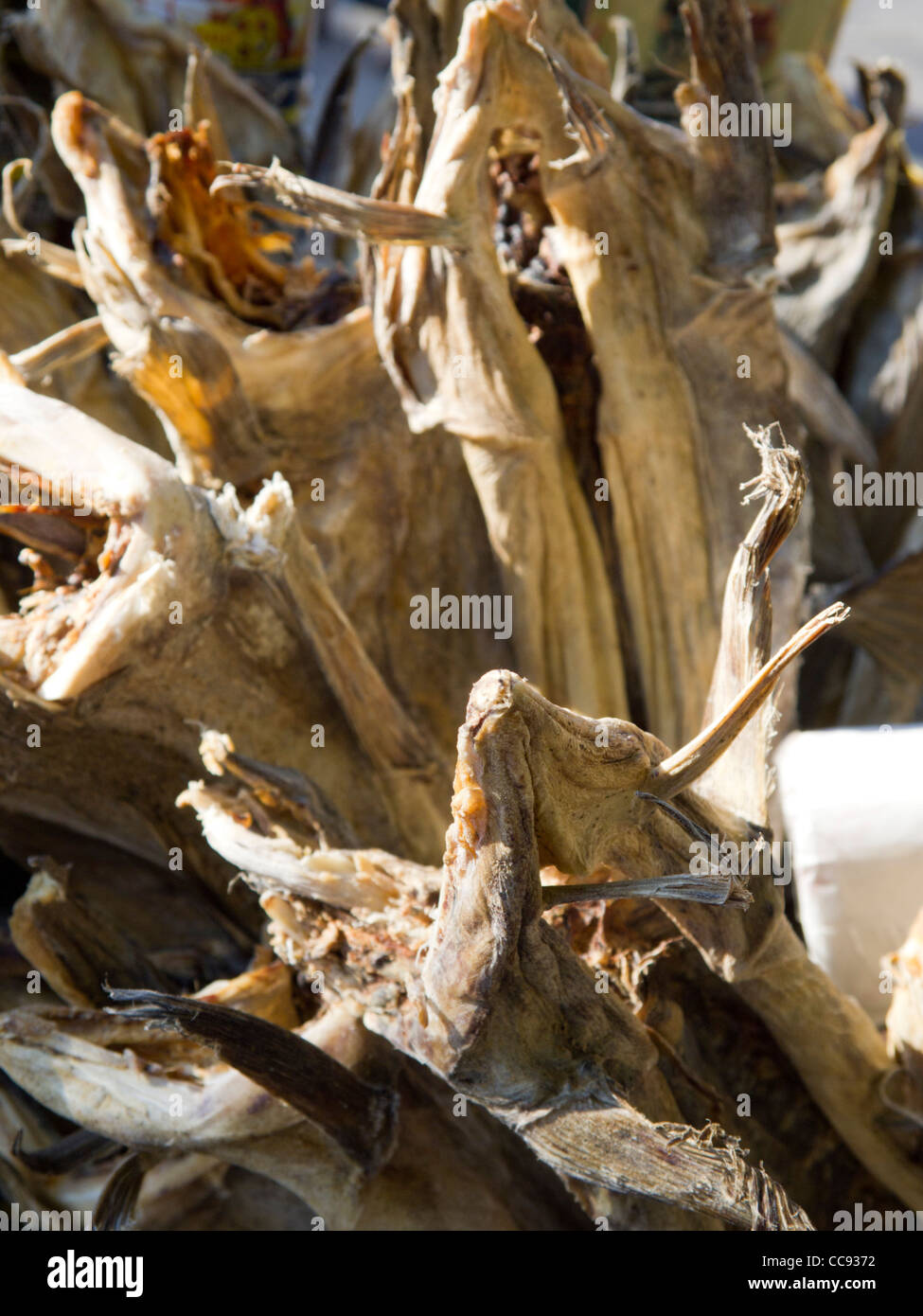 Stock Fish in an outdoor market, The Bronx, New York Stock Photo