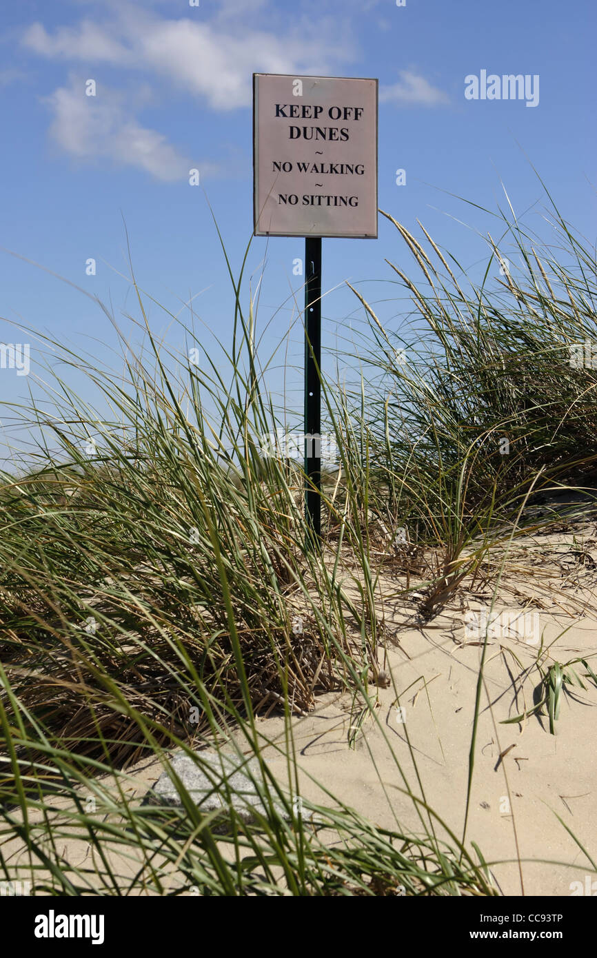 keep off dunes Stock Photo