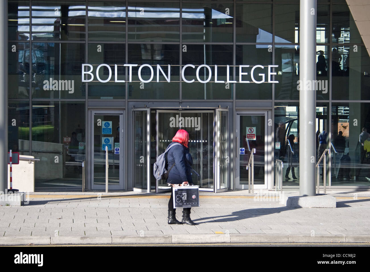 Bolton Sixth Form College, Town Centre Campus, Deane Road, Bolton, Greater Manchester, England, UK Stock Photo