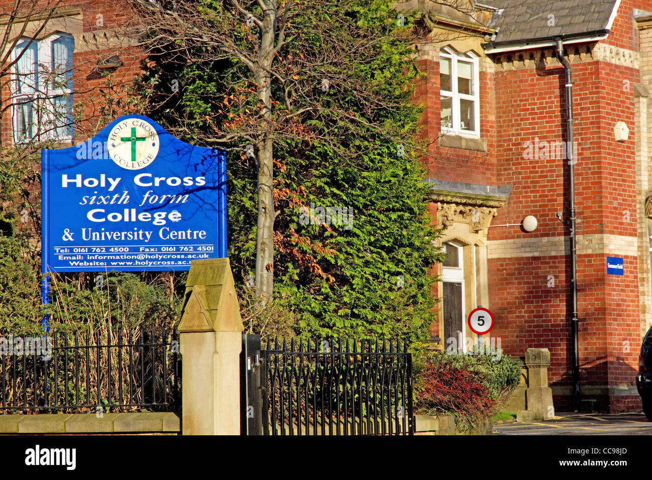 Holy Cross Sixth Form College (Catholic), Bury, Greater Manchester, England, UK Stock Photo