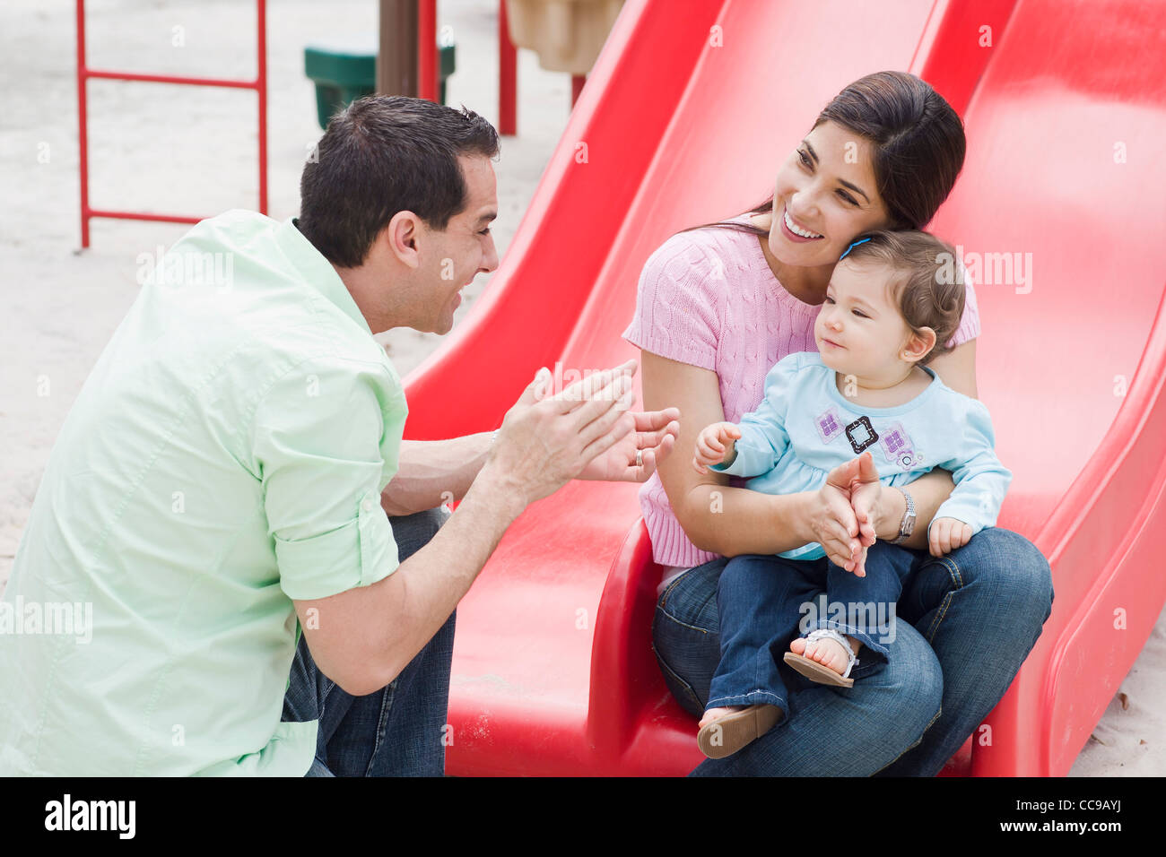 Family at Park Stock Photo