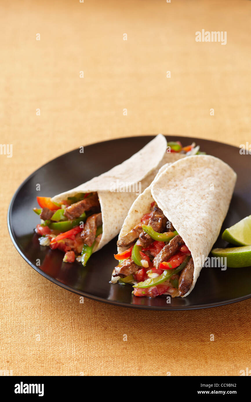 Vegetable fajita no meat hires stock photography and images Alamy