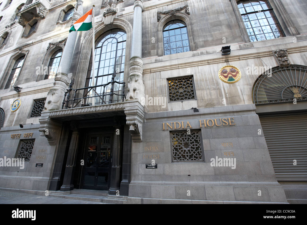 India house seat of the indian high commission in London England UK United kingdom Stock Photo