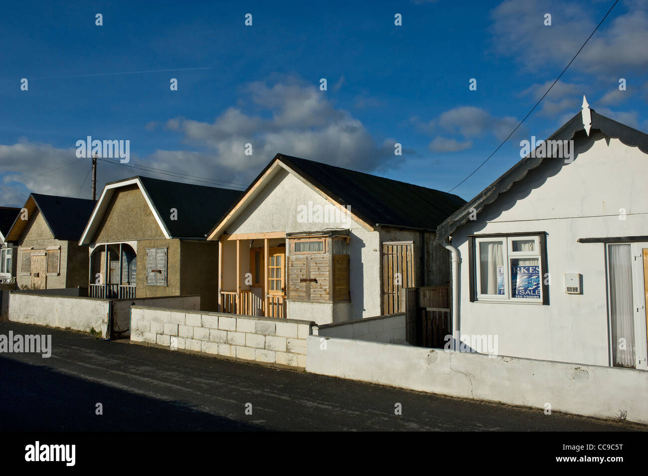 Houses at Jaywick in Essex Stock Photo Alamy