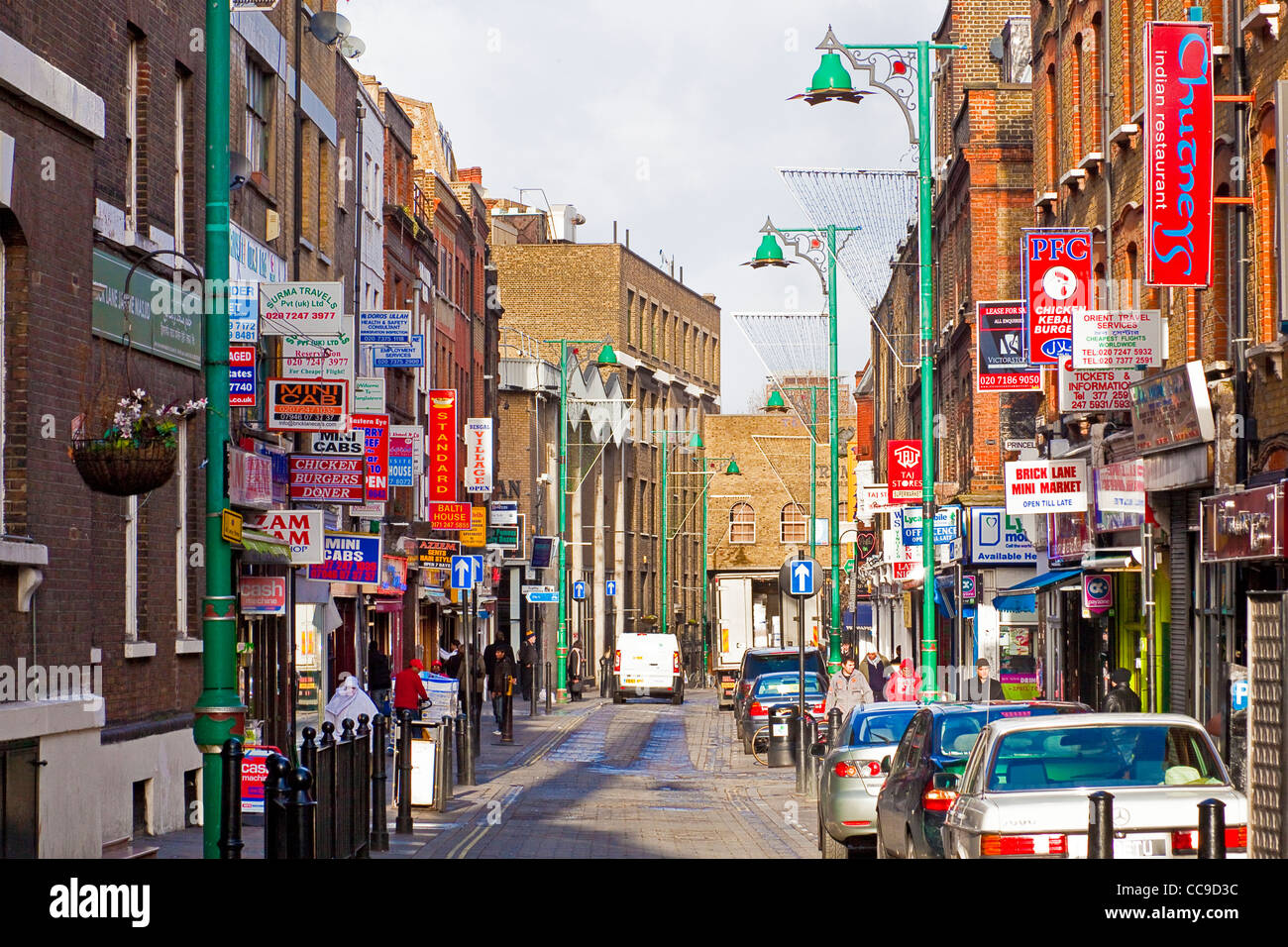 London spitalfields brick lane january hires stock photography and