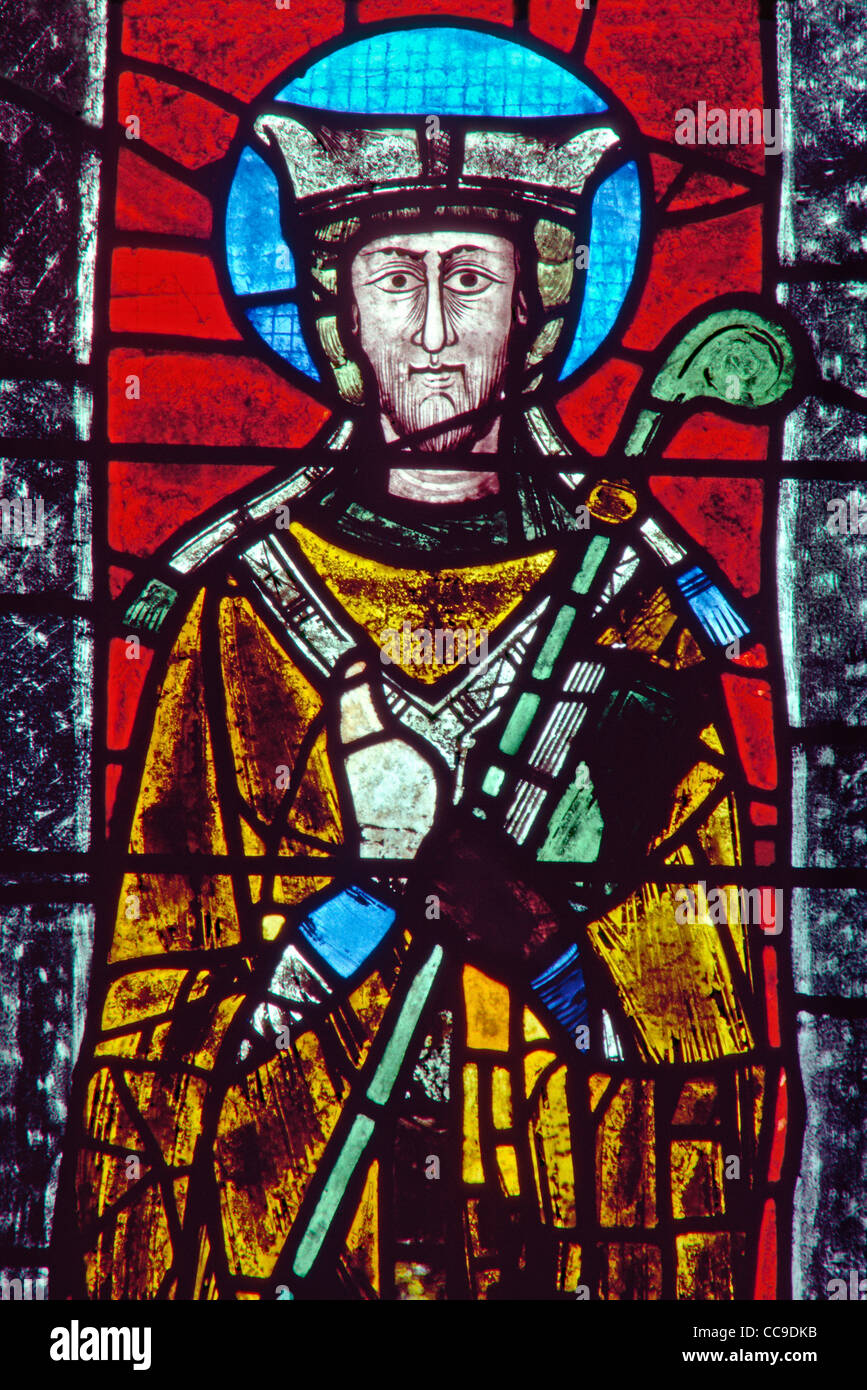 Rivenhall, Essex ..12th century stained glass Stock Photo Alamy