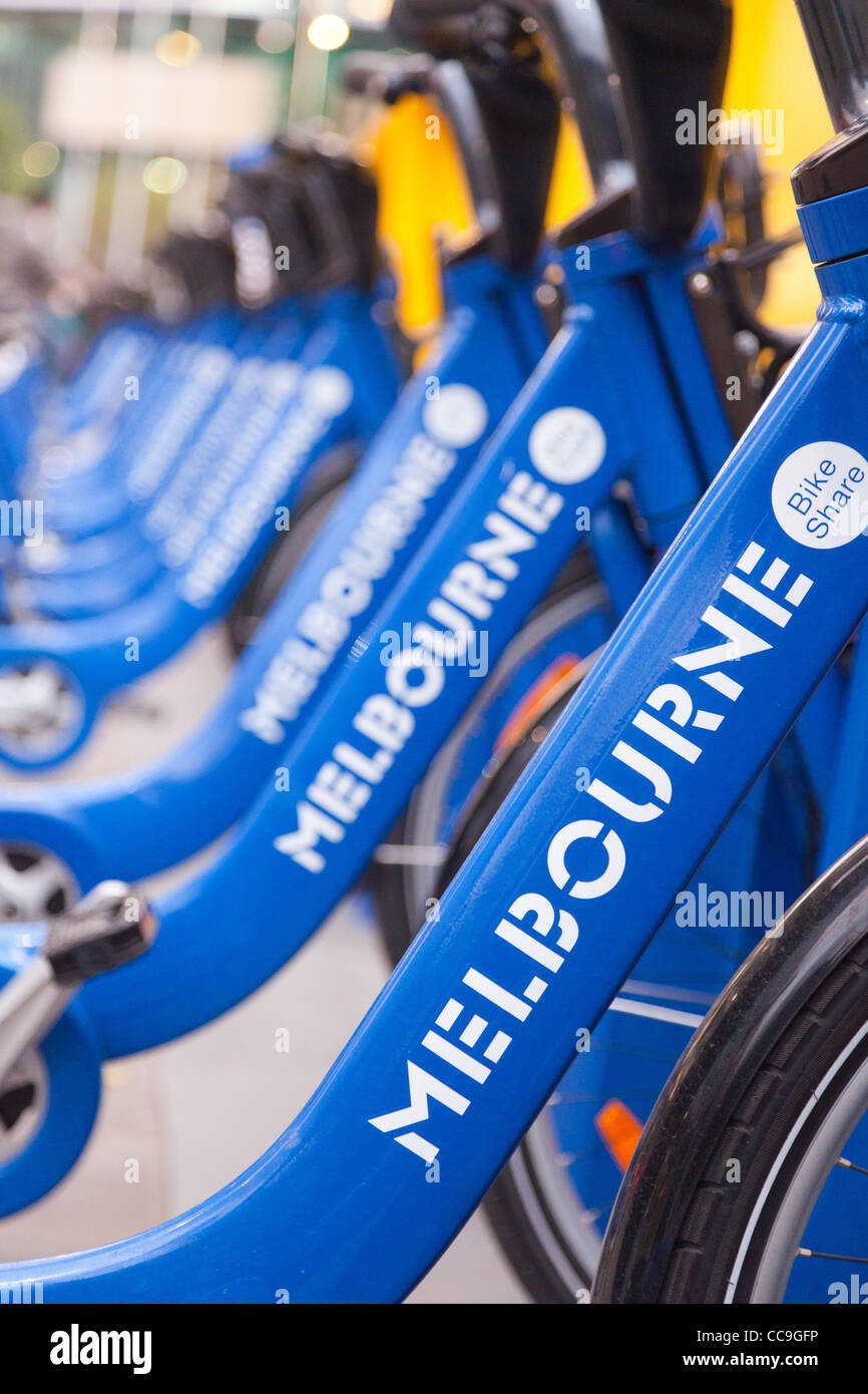 Rental bike in Melbourne Stock Photo Alamy